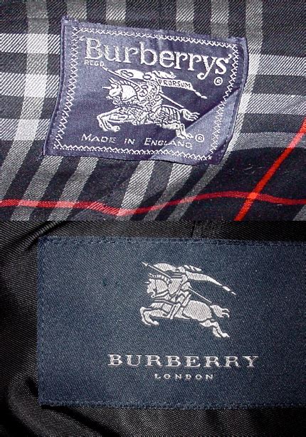 burberry label tag before 1999|authentic burberry labels.